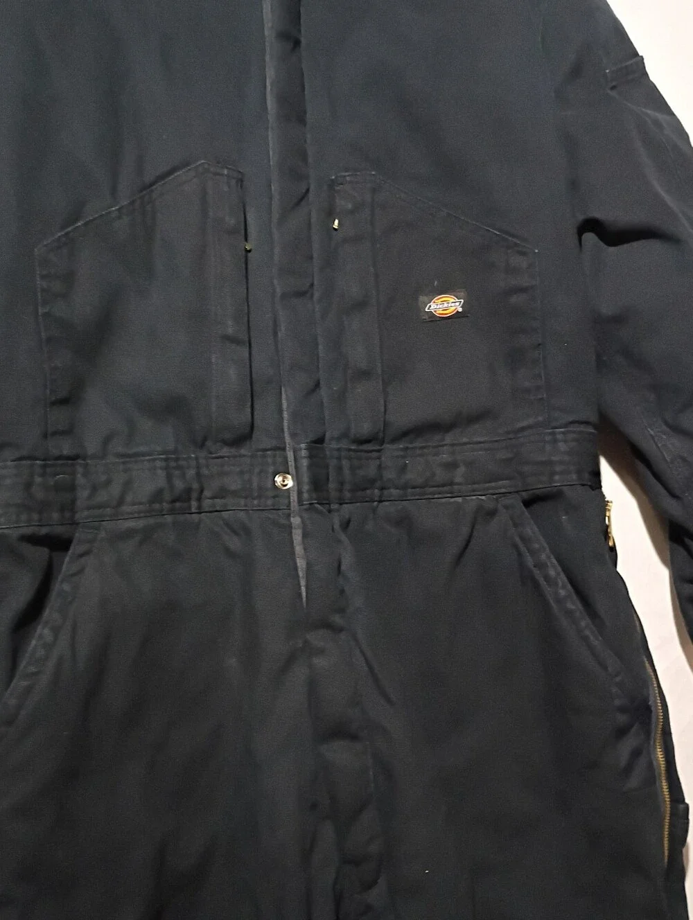 Dickies Duck Insulated Coveralls, Size XL Regular, Navy